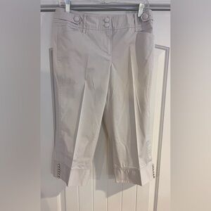 Ann Taylor Factory Cream Capri Pants women’s size 8